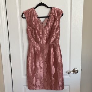 Reiss Textured Pink Mini Dress